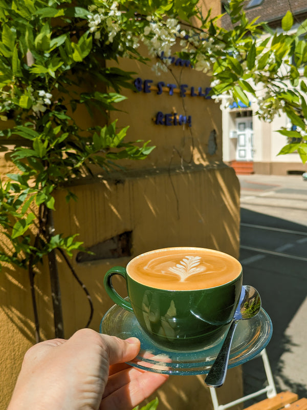 Buche uns und das Kaffee-Mobil